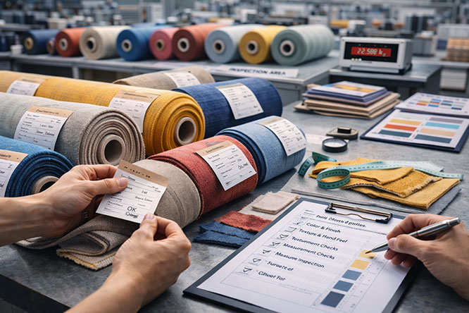 Professional fabric quality inspection and material sourcing support