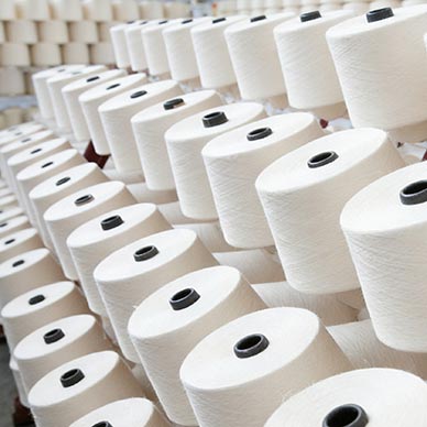 Industrial yarn and thread for textile manufacturing and weaving