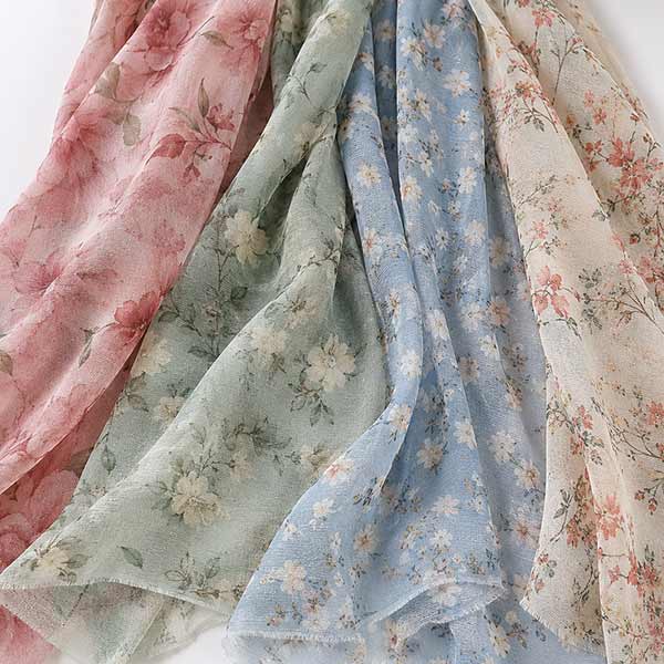 Printed Georgette Fabric for Dresses and Blouses