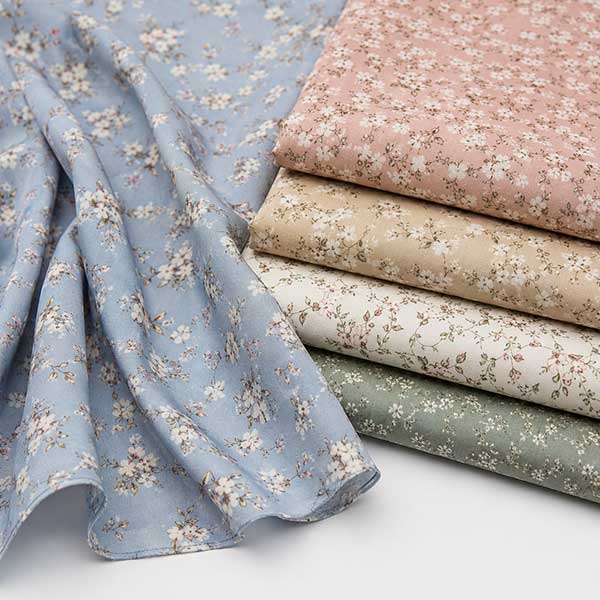 Printed Rayon Poplin Fabric for Shirts and Dresses